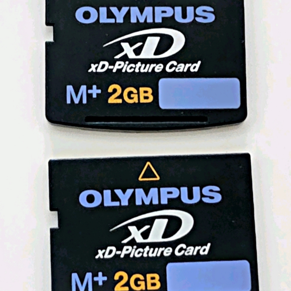 2 Genuine Olympus XD 2GB Memory Cards. Like New Condition!